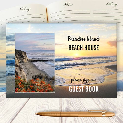 Beach House Your Photos Guest Book