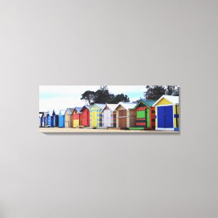 Beach Houses   Brighton Beach, Melbourne Canvas Print