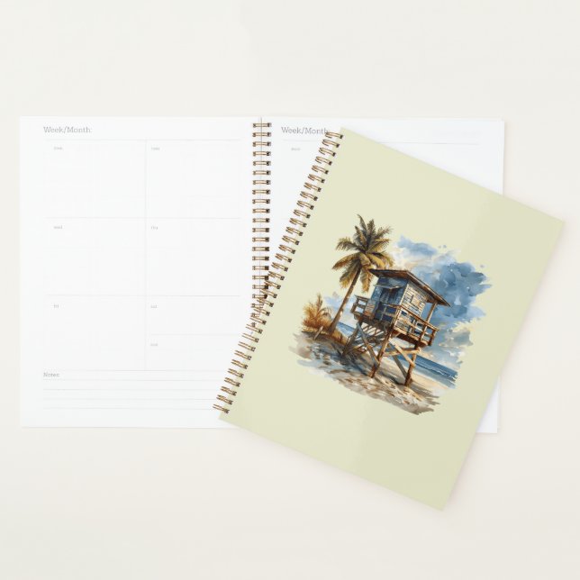 Beach Hut - Beach Hut Illustration Planner (Display)
