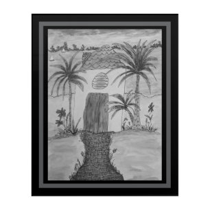 Beach Hut Cobblestone Walkway Acrylic Print