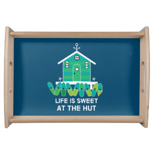 Beach Hut    Hut Owners    Latte Mug Serving Tray