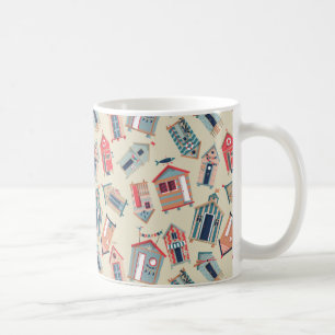 Beach Hut Pattern Coffee Mug