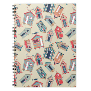 Beach Hut Pattern Notebook