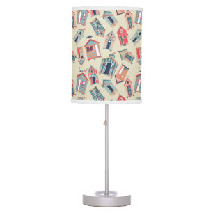Beach Hut Pattern Table Lamp