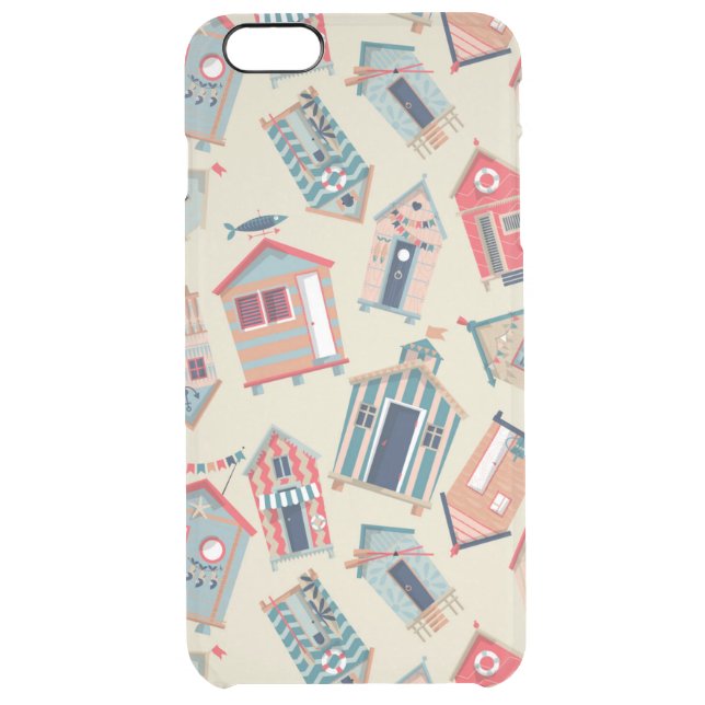 Beach Hut Pattern Uncommon iPhone Case (Back)
