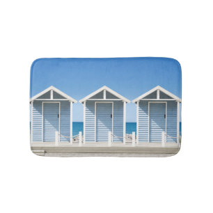 Beach Huts 2 Bathroom Mat