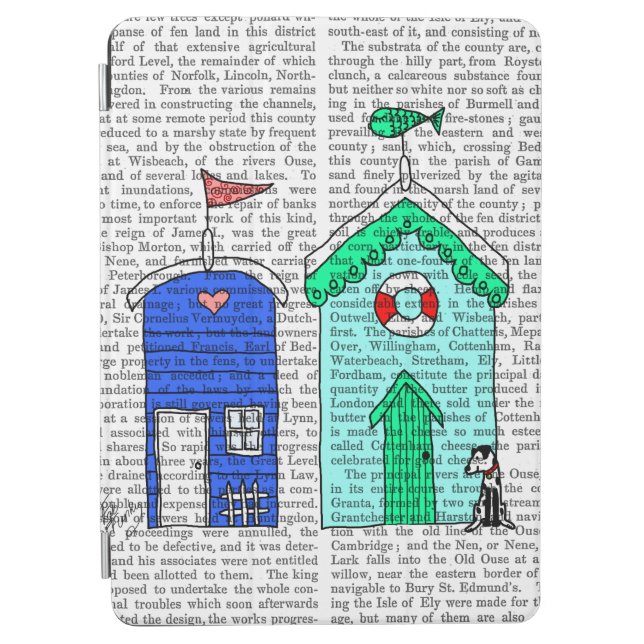 Beach Huts 2 Illustration iPad Air Cover (Front)