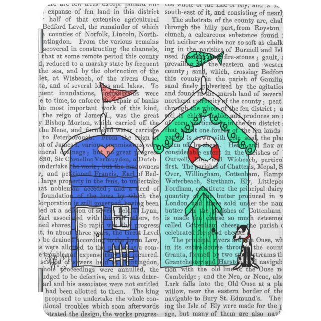 Beach Huts 2 Illustration iPad Air Cover (Front)