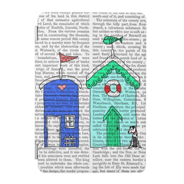 Beach Huts 2 Illustration iPad Mini Cover (Front)
