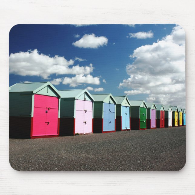 Beach Huts 2 Mouse Pad (Front)