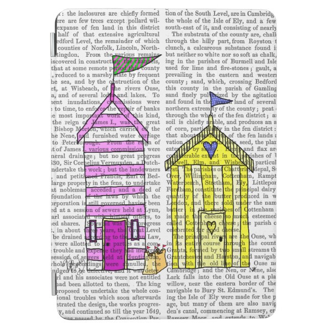 Beach Huts 3 Illustration iPad Air Cover (Front)