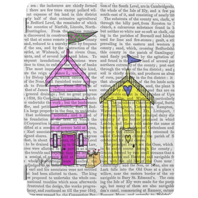 Beach Huts 3 Illustration iPad Air Cover (Front)