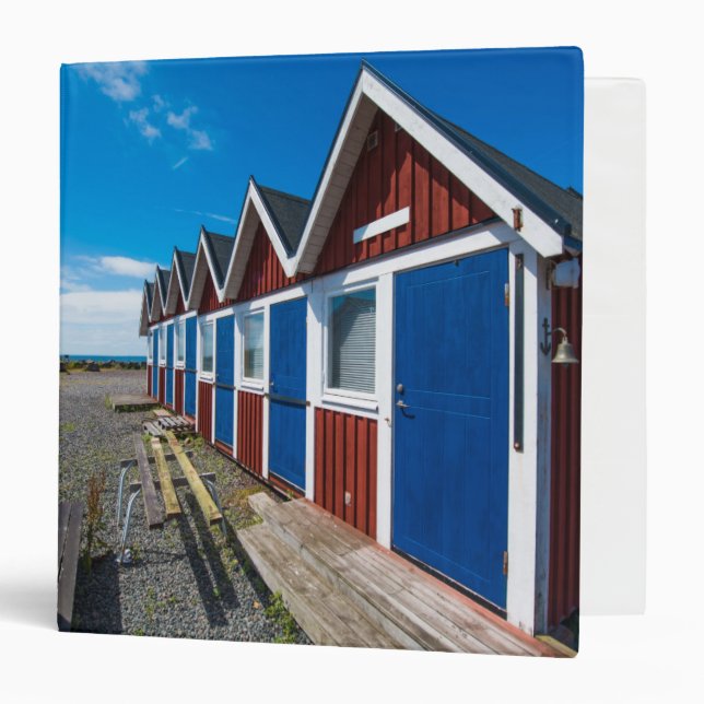 Beach Huts 3 Ring Binder (Front/Inside)