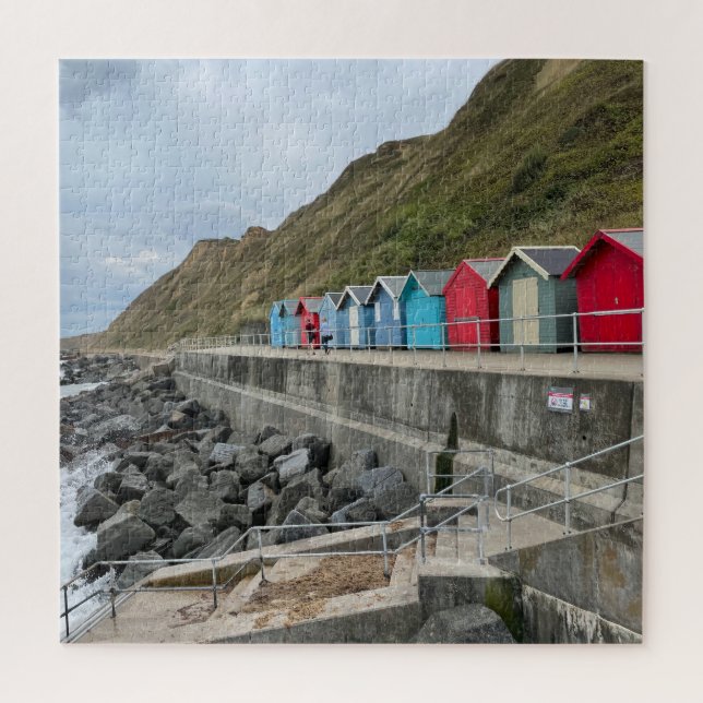 Beach Huts at Sheringham Norfolk   Jigsaw Puzzle (Vertical)