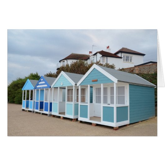 Beach Huts At Southwold Cards (Front Horizontal)