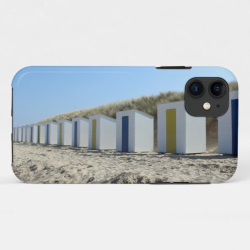 Beach huts Cadzand_Bad the Netherlands iPhone 11 Case