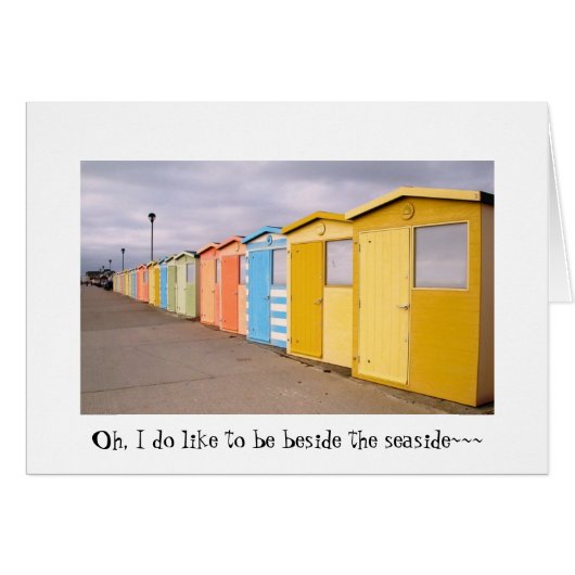 Beach Huts Cards (Front Horizontal)