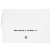 Beach huts cards (Back Horizontal)