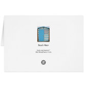 Beach Huts Cards (Back Horizontal)