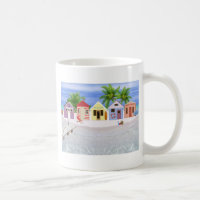 BEACH HUTS COFFEE MUG