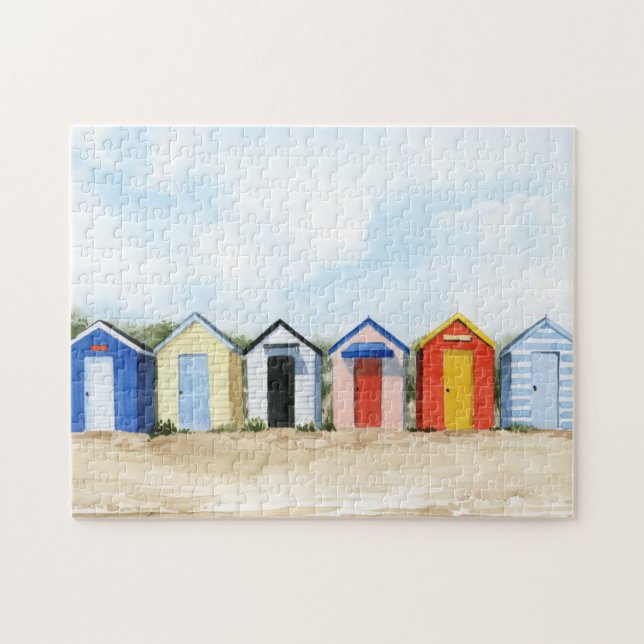 Beach Huts I Jigsaw Puzzle (Horizontal)