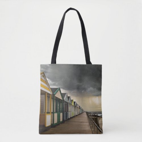 Beach Huts In A Summer Storm  Southwold Tote Bag