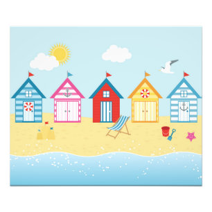 Beach Huts Photo Print