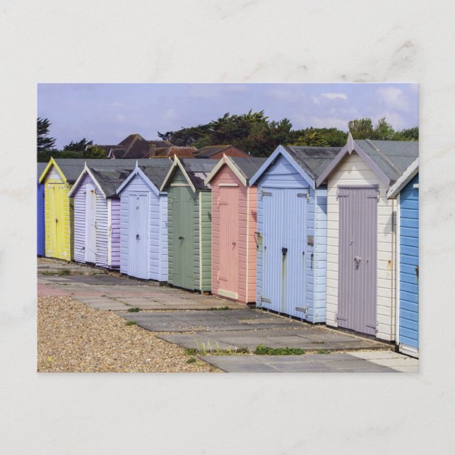 Beach huts postcard (Front)