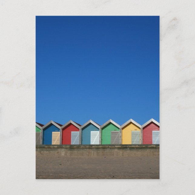 beach huts postcard (Front)