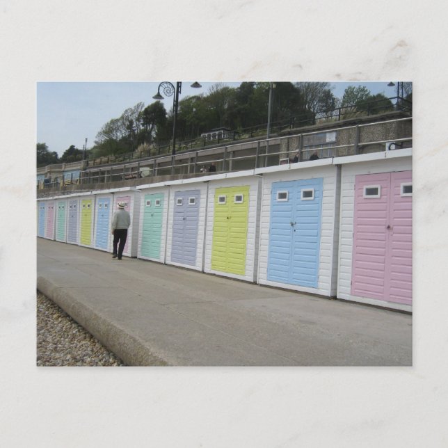 Beach Huts Postcard (Front)