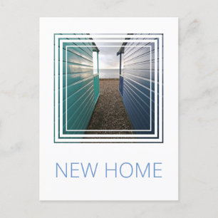 Beach Huts Postcard