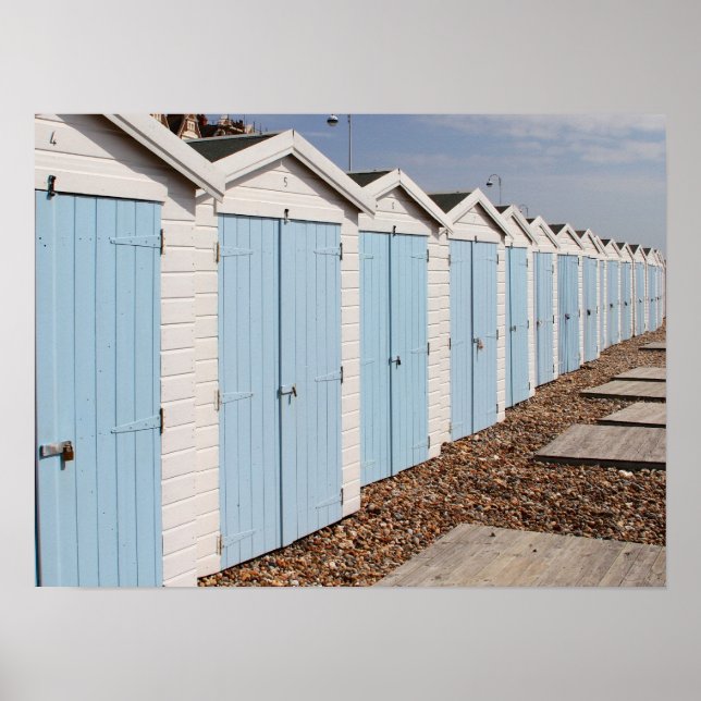 Beach Huts Poster (Front)
