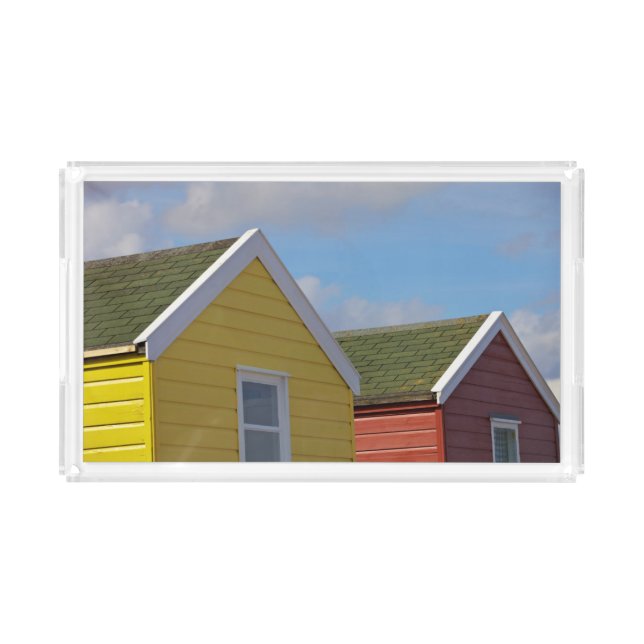 Beach Huts | Southwold, England Acrylic Tray (Front)