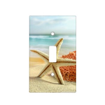 Beach Image Starfish Light Switch Cover by Home_Suite_Home at Zazzle