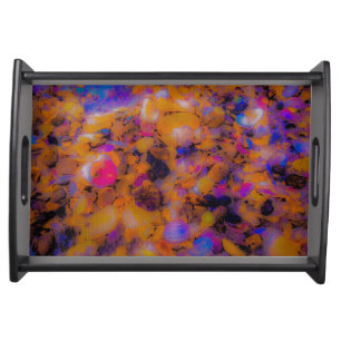 Beach Impression, Rocks and Sea Shells Serving Tray