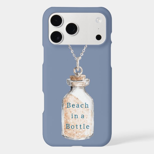 Beach in a Bottle Necklace iPhone Case (Back)