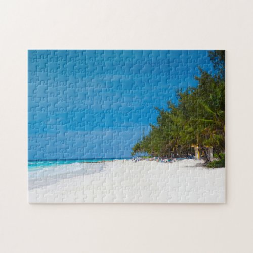 Beach in Barbados Jigsaw Puzzle