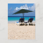 Beach in Barbados Postcard