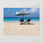 Beach in Barbados Postcard