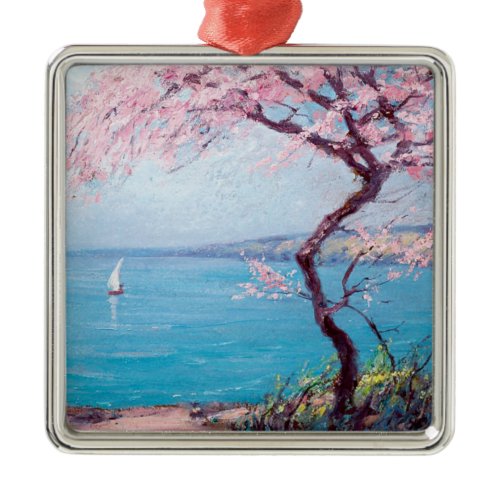 Beach in Biarritz, France (by Kimon Loghi) Metal Ornament