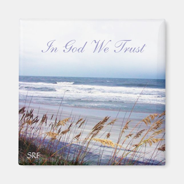 Beach - In God We Trust - Magnet (Front)