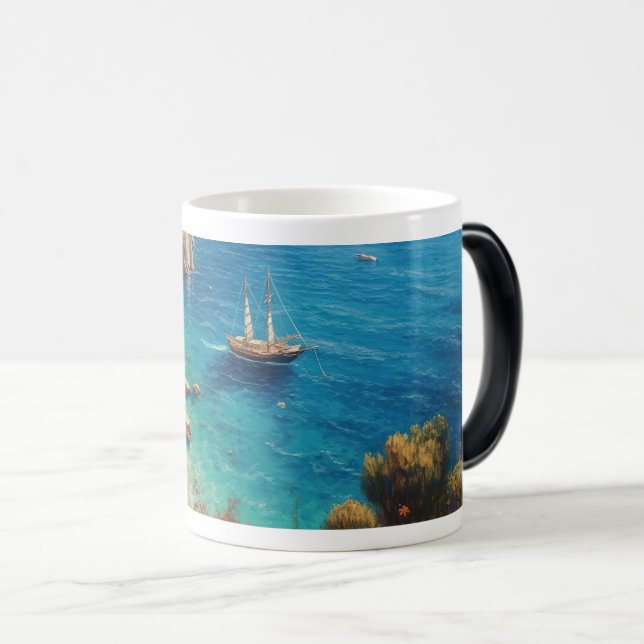 Beach in Greece  Color Morph Mug (Front Right)
