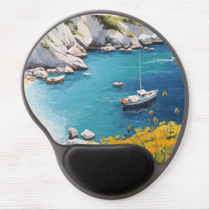 Beach in  Greece  Gel Mouse Pad