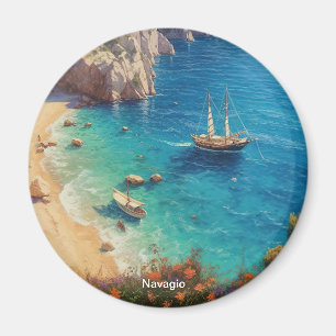 Beach in Greece  Magnet