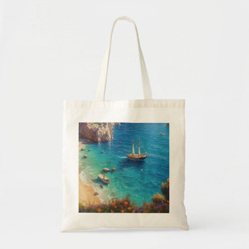 Beach in Greece  Tote Bag
