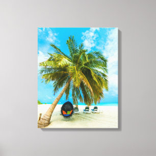 Beach in Maldives canvas print 2