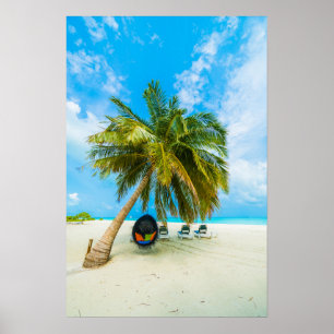 Beach in Maldives poster 2