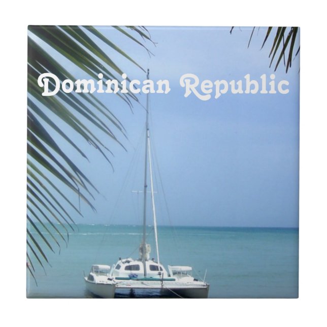 Beach in the Dominican Tile (Front)