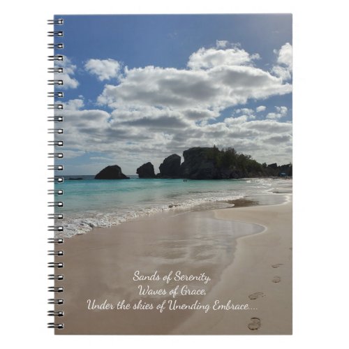Beach Inspirational Spiral Notebook