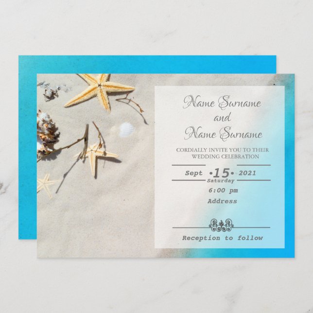 Beach Invitation (Front/Back)